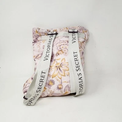 VICTORIA'S SECRET женщин фиолетовый золотой печать логотип 2 в 1 пляж полотенце рюкзак - Изображение 1 из 4