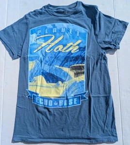 Visit Hoth Travel Poster Mens Quality Cotton T-Shirt Star Wars Inspired Retro M - Picture 1 of 7