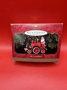 Hallmark Keepsake Ornament Jolly Locomotiva con Babbo Natale in metallo pressofuso NUOVO - Foto 1 di 2