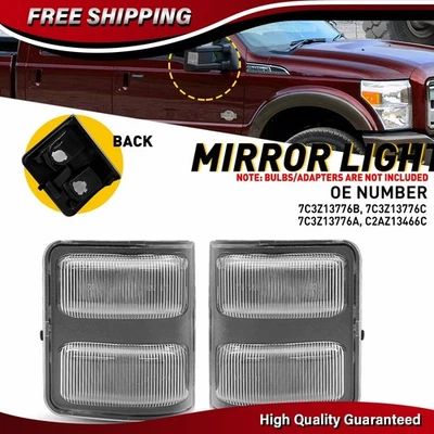 Cubierta de carcasa de luz de señal de giro de espejo lateral de 2 piezas para Lincoln Mark LT 2013-2014 Foto 1 de 4