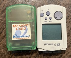 Lot Of 2 Memory Cards For Sega Dreamcast Needs New Batteries In VMU