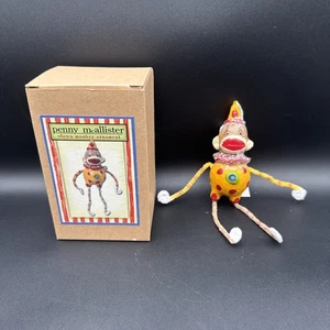 Penny McAllister Clown Sock Monkey Ornament - Picture 1 of 6