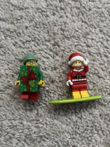 2 minifigure LEGO Natale Surf Babbo Natale e elfo confezionato in regalo - Foto 1 di 7