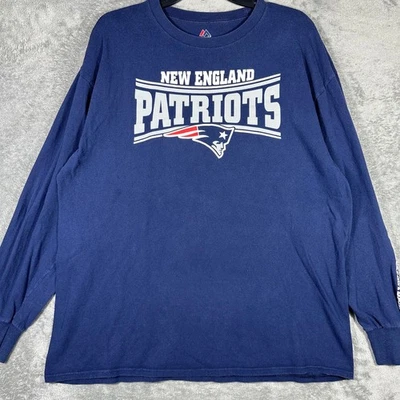 Camiseta de manga larga New England Patriots Majestic NFL para hombre XL Foto 1 de 4