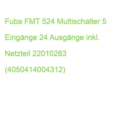 Fuba FMT 524 Multischalter 5 Eingänge 24 Ausgänge inkl. Netzteil 22010283 (40504 - Bild 1 von 2
