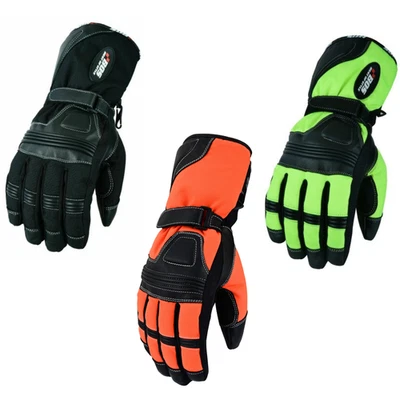 Premium Winter Motorcycle Gloves Leather Biker Gloves Motorcycle Winter Gloves - Image 1 of 2