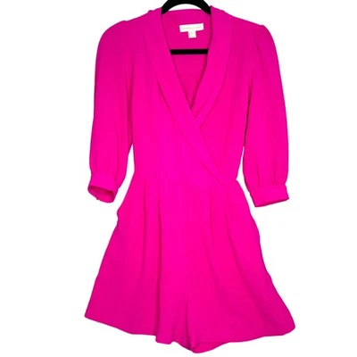 Pantalones Cortos Monteau Los Angeles Rosa Envolvente Manga 3/4 Bolsillos Mujer Medianos Foto 1 de 4