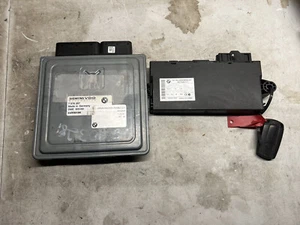 2007-2010 BMW 328i 328 Engine Control Module Unit ECM ECU 7576297 OEM CAS KEY - Foto 1 di 6