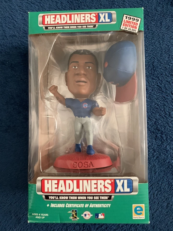 Headliners XL Sammy Sosa Chicago Cubs Baseball MLB 1999 Figure 1 of 20 000