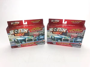 Sonix City Gas Station add -on building and Micro Vehicle - NEW - Picture 1 of 7