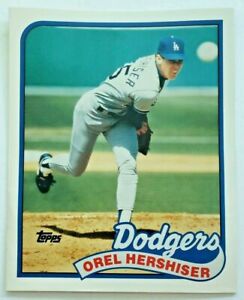 1989 Topps Orel Hershiser Baseball Duo-Tang School Paper Pocket Folder New