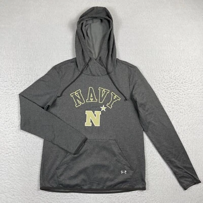 Pullover azul marino guardiamarinas para mujer pequeño suelto gris militar sudadera con capucha fútbol NCAA Foto 1 de 4
