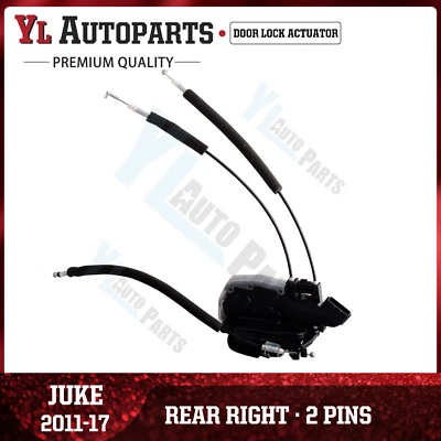 Rear Right Passenger Side Door Lock Actuator W/Cables For 2011-2017 Nissan Juke - Image 1 of 4