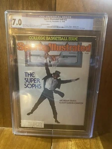 Sports Illustrated Lakers legend  MAGIC JOHNSON first cover Michigan State CGC 7 - Picture 1 of 3
