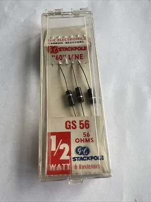 GC Electronics 1/2 Watt 56 Ohm Resistors 3 In Packing  - Image 1 of 3