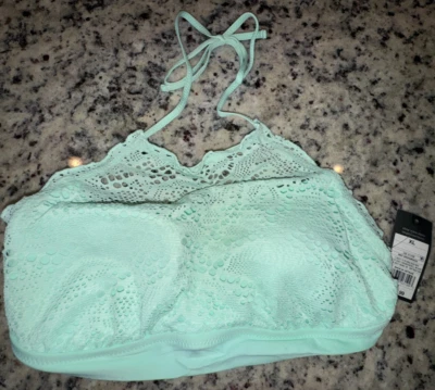 Nuevo top de bikini Juniors nuevo con etiquetas talla XL extra grande ~ verde menta SOLO ~ Mossimo Foto 1 de 2