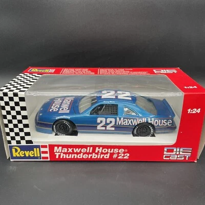 NASCAR Revell 1991 Sterling Marlin #22 Maxwell House coche fundido a presión escala 1/24 Foto 1 de 4