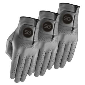 SG Men Colored Cabretta leather golf gloves Pack of 3 & 5 GREAT VALUE 4 MONEY