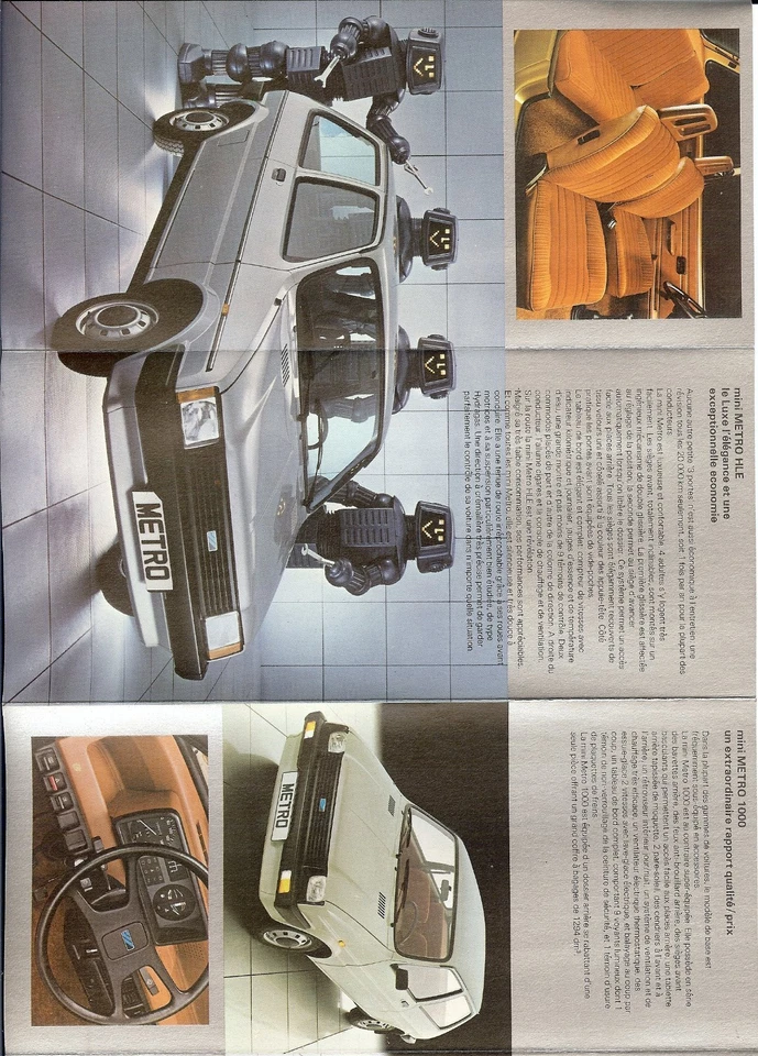 Brochure MINI METRO 1000 - METRO L - METRO 1300S - Photo 1/1