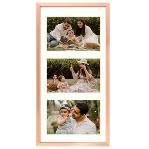 7x14 Aluminum Collage Picture Frame Display 4x6 Pictures with 3 Openin - Picture 1 of 8