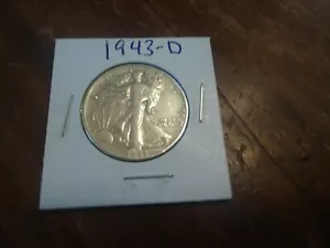 1943 D LIBERTY Half Dollar. Holen Sie sich den auf dem Bild, kostenloser Versand (DW-7-207) - Bild 1 von 2