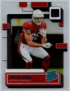 Trey McBride 2022 Panini Clearly Donruss Rated Rookie #87 Arizona Cardinals - Picture 1 of 2