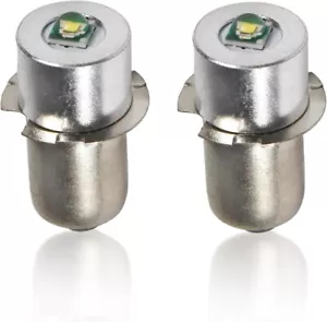2-Pack HQRP P13.5S Base Upgrade Flashlights LED Bulb 1-1.2W, 6-24 VDC, 90-110 Lm - Picture 1 of 8
