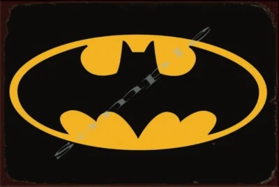 BATMAN LOGO Retro/ Vintage Wall Home Décor, Shed-Garage and Bar Tin Metal Sign - image 1 of 4