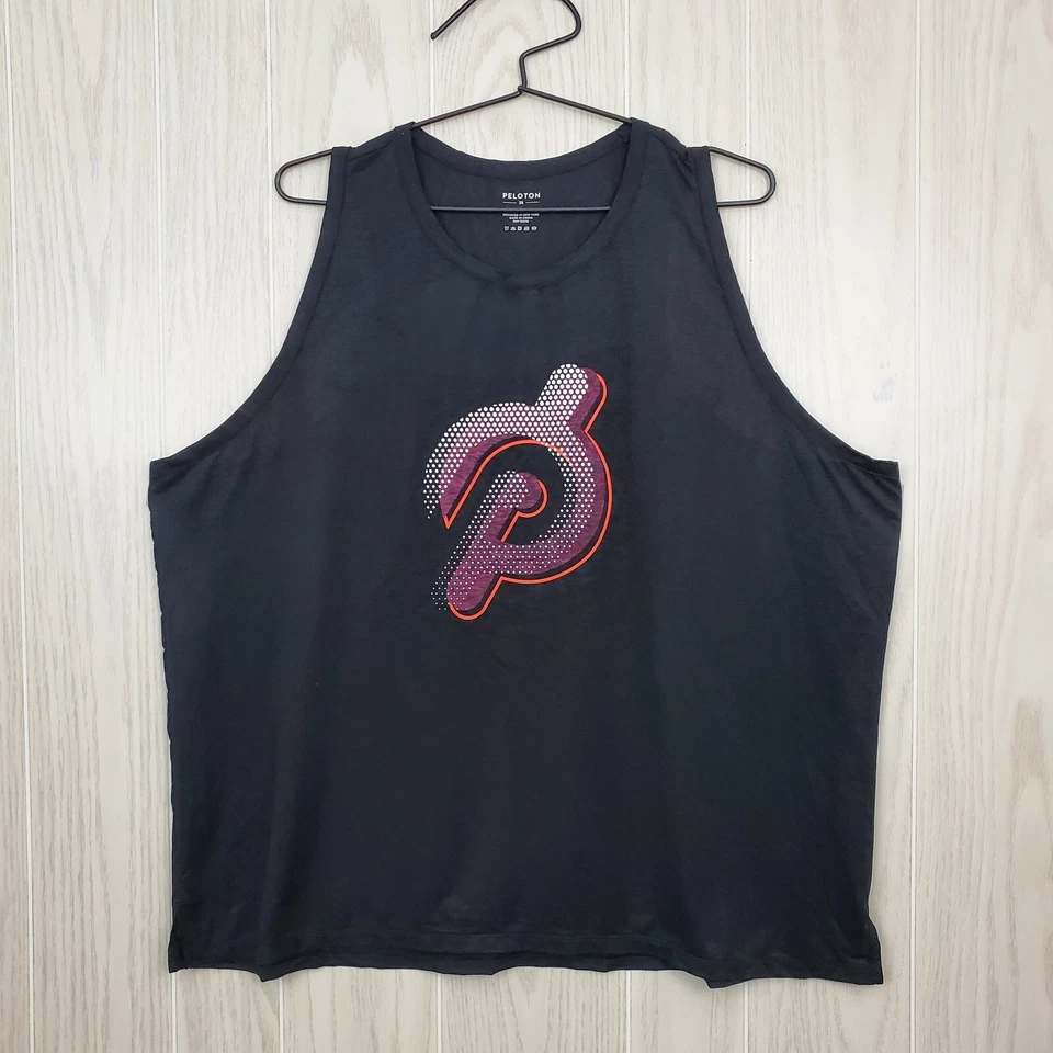 Peloton Women's Plus Size 2X Black Purple White Peloton Logo Activewear Tank Top - Image 1 of 3