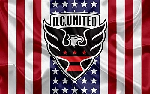 D.C. United Logo Football / Soccer Flag 3x5- With Grommets GOOAALLLLL! - Image 1 of 1
