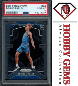 DARIUS BAZLEY PSA 10 2019-20 Panini Prizm RC #289 C1 - Picture 1 of 2