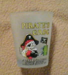 Pirates Grog SHOT GLASS ~ Souvenir  - Picture 1 of 4