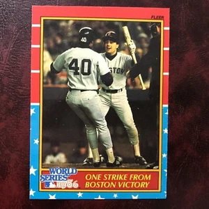 1987 Fleer GLOSSY Set DAVE HENDERSON 1986 WORLD SERIES #10 RED SOX METS * MINT* - Bild 1 von 1