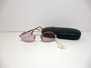 Giorgio Armani 100% Authentic 172 707 Silver Metal Tortoise round Sunglasses3218 - Picture 1 of 11