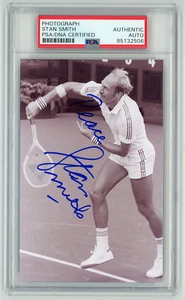STAN SMITH Signed 1981 US Open Photo (PSA) HOF Tennis Player Wimbledon Champ - Picture 1 of 2