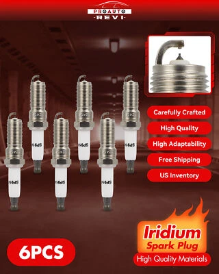 Juego de 6 bujías de iridio para Chevrolet Trailblazer EXT 2002-2006 4,2 L V6 Foto 1 de 4