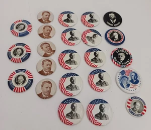 Roosevelt Hoover Landon Coolidge Bryan president pin button campaign political - Picture 1 of 5