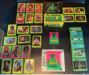 Complete Trading Card Set NM Incredible Hulk - 1979 Topps 88+22 