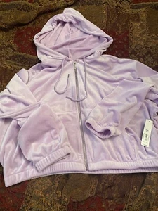 Velour Tracksuit Juniors 2 Pieces Jogger Sweatsuit Set Soft purple-XXXL(21)-NEW - Picture 1 of 23