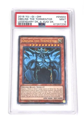 2016 YuGiOh Obelisk the Tormentor LDK2-ENS02 Limited Edition PSA 9 - Image 1 of 2