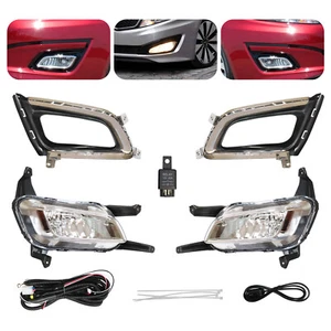 Juego de luces antiniebla y biseles halógenos delanteros para Kia Optima 2014 2015 lado izquierdo y derecho - Imagen 1 de 22