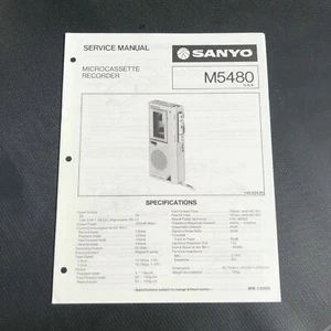 Sanyo M5480 Microcassette Recorder Service Manual - Picture 1 of 4