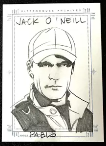 2001 Stargate SG 1 Sketch Card of Jack O'Neill by Pablo Raimondi - Picture 1 of 2