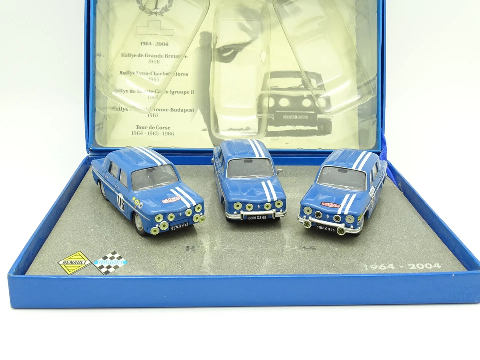 Norev 1/43 - Juego de 3 Renault 8 Gordini 1964 - 2004 Rally Monte Carlo - Corse Foto 1 de 3