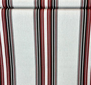 20 YARDS SUNBRELLA SHADE FABRIC WATERPROOF BURGUNDY BLACK WHITE 4798 47" WIDE - Picture 1 of 6