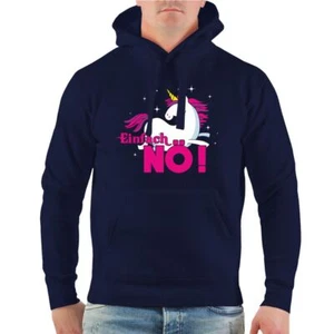 Kapuzenpullover Einhorn Einfach NÖ Hoodie unicorns pink kinder spruch fun - Bild 1 von 3