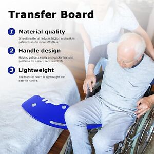 Wheelchair Transfer Sliding Boards to Transfer to Wheelchairs,Seniors Blue