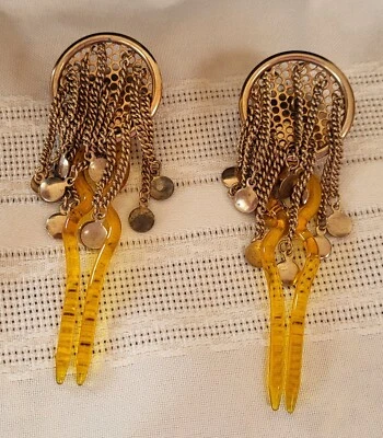 ПРЕКРАСНАЯ РЕДКАЯ ПАРА ИЗ 2 ВИНТАЖНЫХ АНТИКВАРНЫХ ПОДХОДЯЩИХ РАСЧЕСОК ВИСЯЧИЕ СОЧЛЕНЕННЫЕ - Изображение 1 из 4