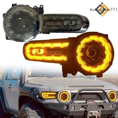 Left Right Sides Pair Headlamps Assembly for 2007-2014 TOYOTA FJ CRUISER - Imagem 1 de 4