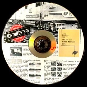 Brief History of the Chicago and North Western Railroad Booklet PDF Pages on DVD - Picture 1 of 4